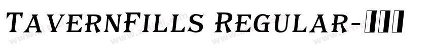 TavernFills Regular字体转换